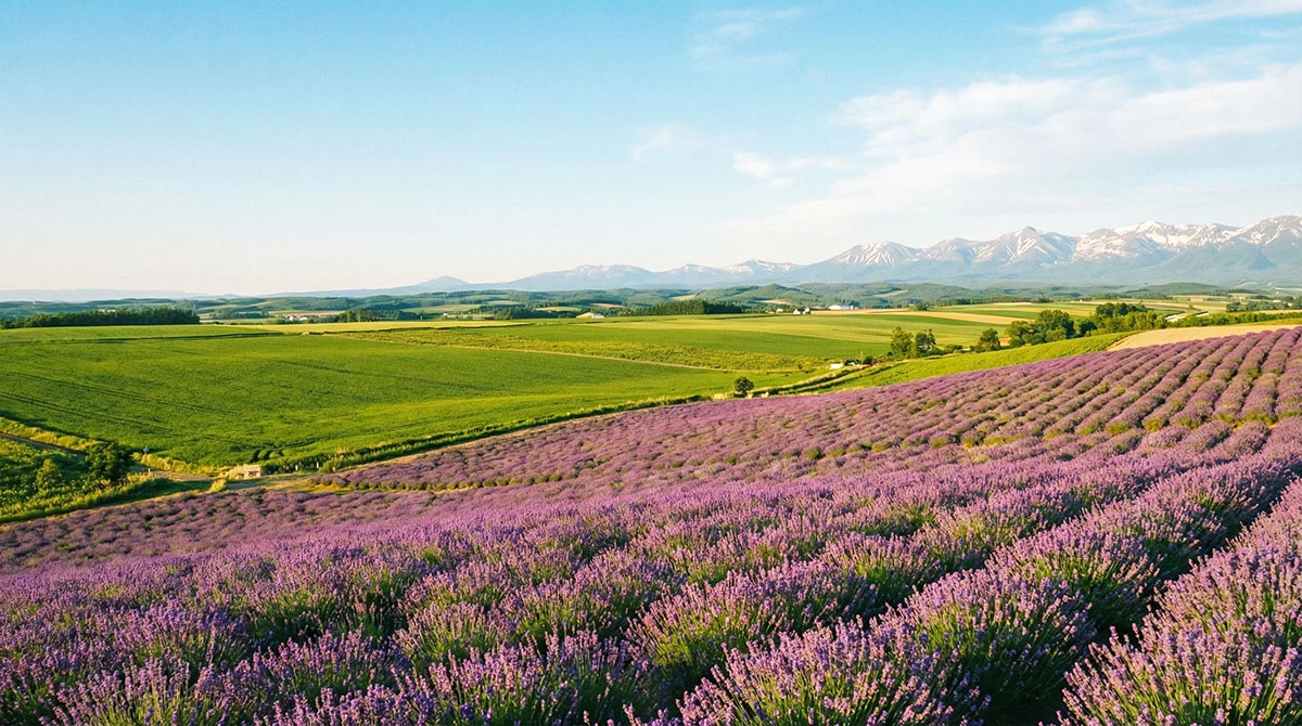 北海道の広大な大地