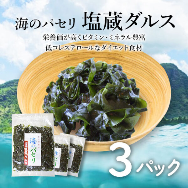 海のパセリ塩蔵ダルス 100g×3パック